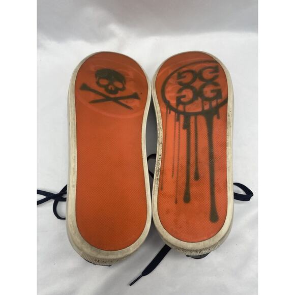 GFore Men 10 Debossed Quarter G Twilight Blue Leather Street Chukka Sneakers - Picture 10 of 13